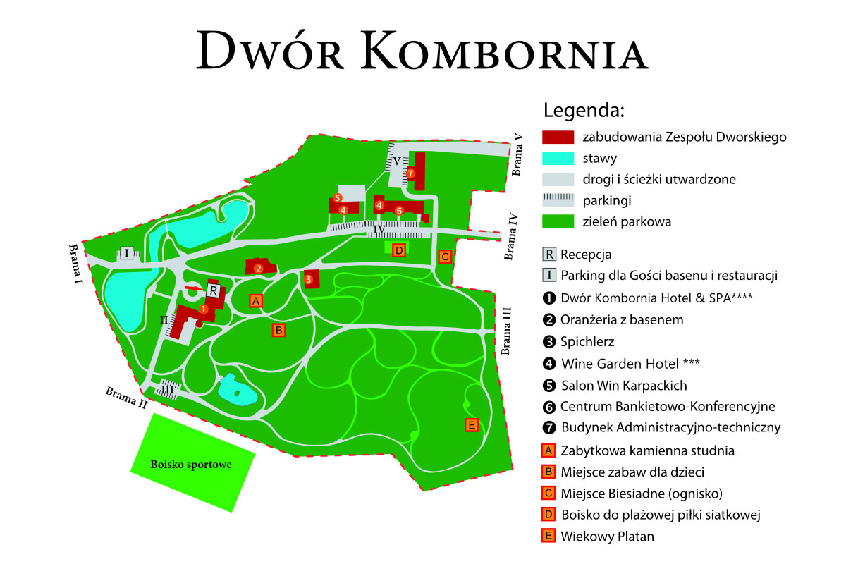 Plan zespołu dworsko-parkowego w Komborni